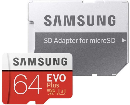 64GB Memory Card, MicroSDXC Class 10 MicroSD High Speed Samsung Evo - NWI98