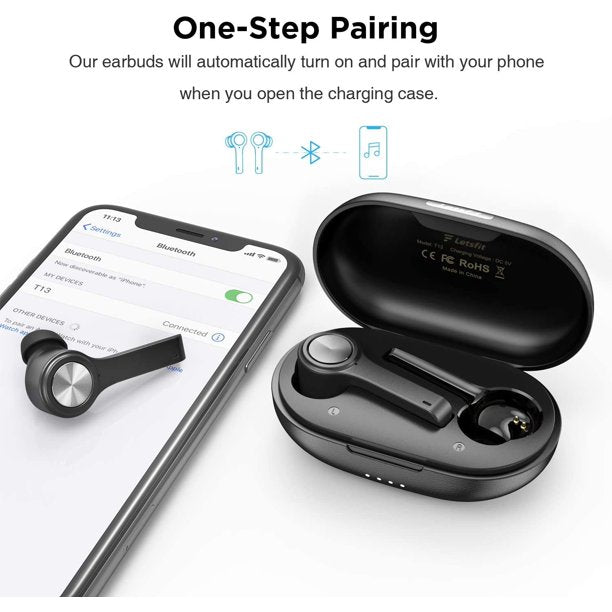 TWS Earphones, Headset True Stereo Headphones Earbuds Wireless - NWXY3