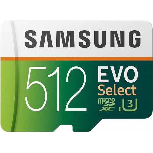 512GB Memory Card, MicroSDXC Class 10 MicroSD High Speed Samsung Evo - NWV16