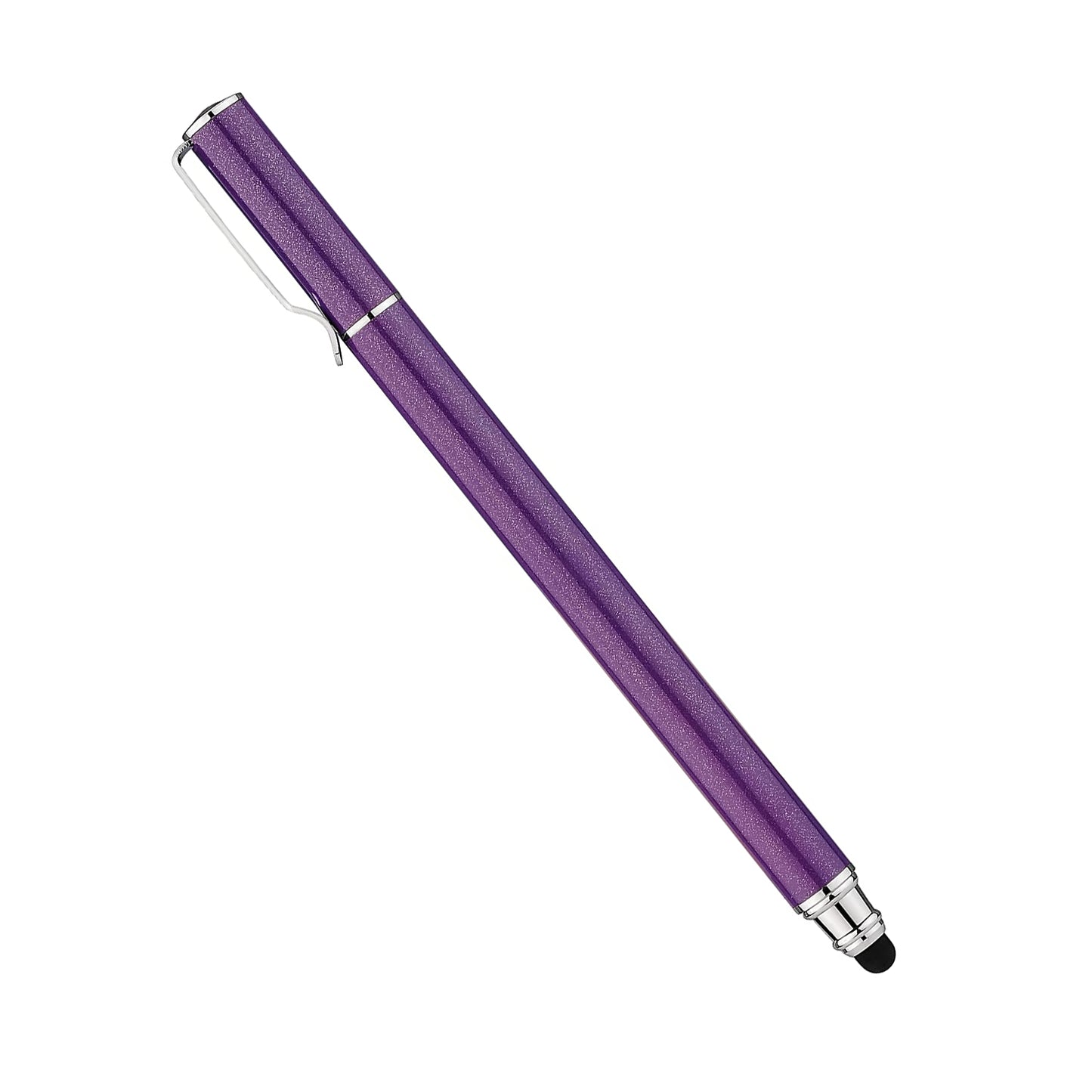 Purple Stylus, Lightweight Aluminum Fiber Tip Touch Screen Pen - NWZ55