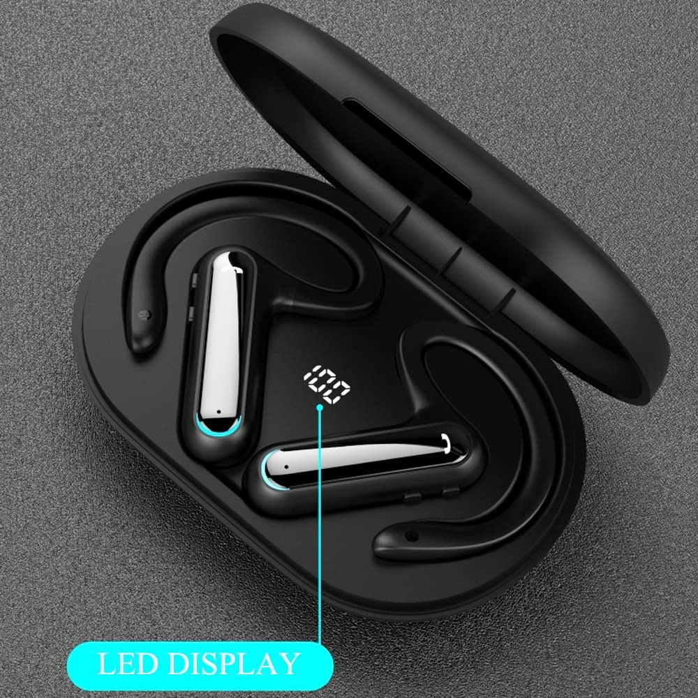 Ear-hook TWS Earphones, Charging Case True Stereo Ear hook Headphones Bluetooth Earbuds Wireless - NWZ19