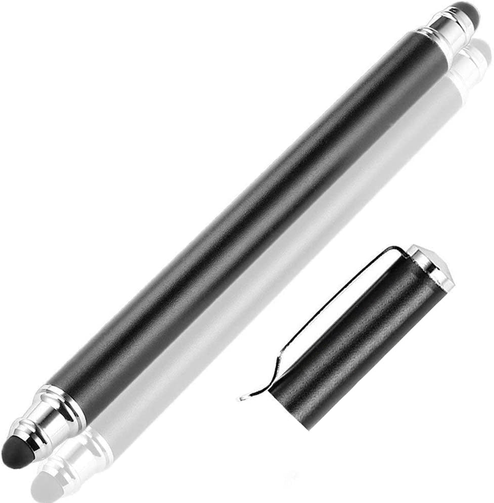Stylus, Black Lightweight Aluminum Fiber Tip Touch Screen Pen - NWZ49