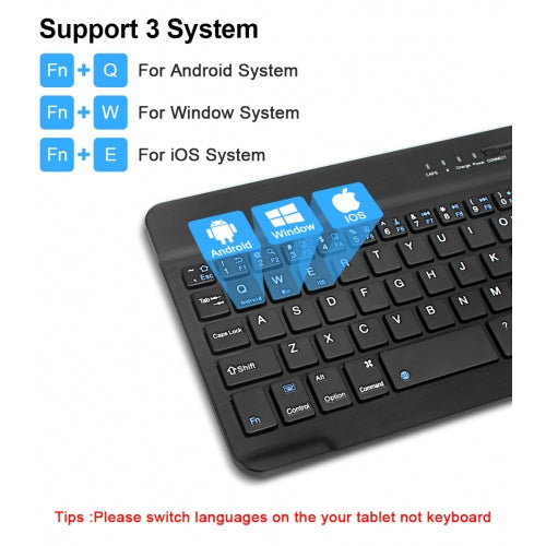 Wireless Keyboard, Compact Portable Rechargeable Ultra Slim - NWS73
