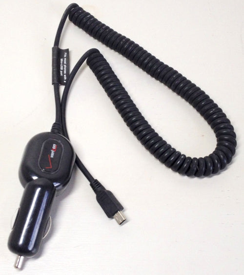 Car Charger, Coiled Adapter Power DC Socket Mini-USB - NWB66