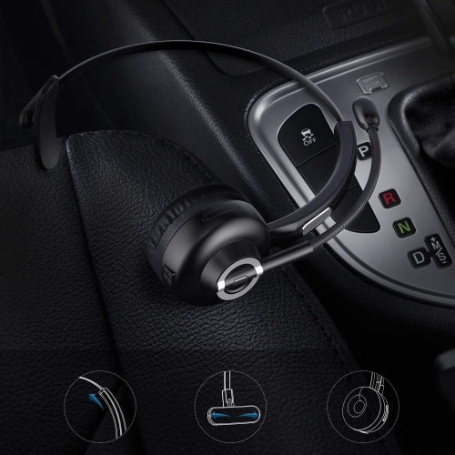 Wireless Headphone, Over-the-Head Earphone Hands-free Headset With Boom Microphone - NWD85