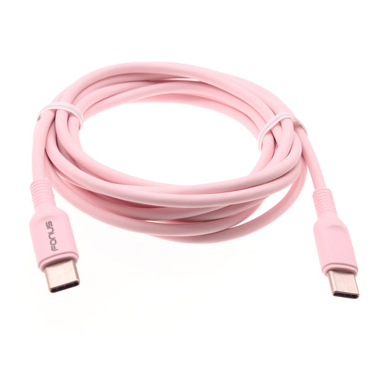 Pink 6ft Long Cable, Wire Power Cord PD Fast Charger USB-C to Type-C - NWB43 1419-1