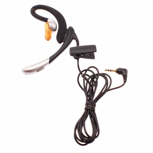 Wired Mono Headset, Hands-free Single Earbud 2.5mm Headphone Earphone w Mic - NWC37