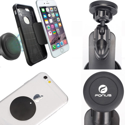Car Mount, Swivel Windshield Dash Holder Magnetic - NWB30