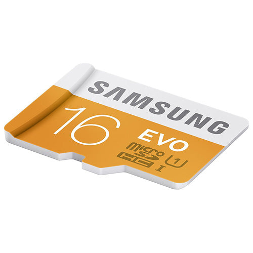 16GB Memory Card, MicroSDHC Class 10 MicroSD High Speed Samsung Evo - NWR88