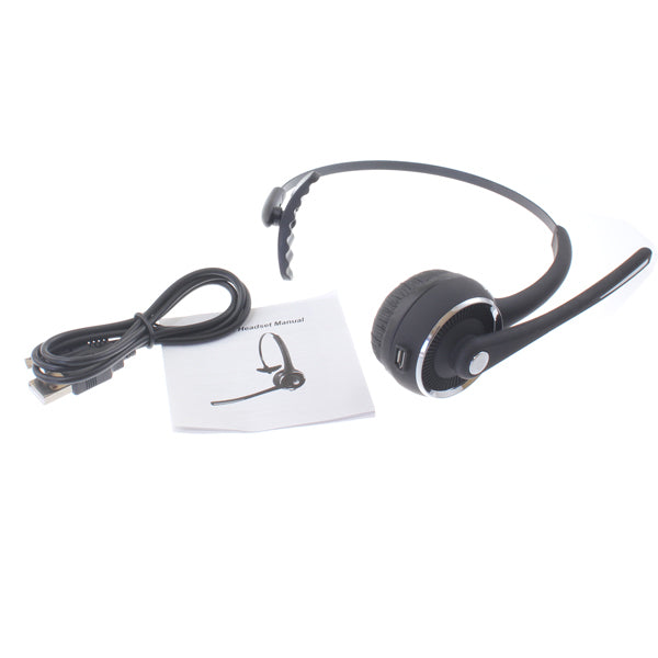 Wireless Headset, Over-the-Head Earphone Hands-free Headphone With Boom Mic - NWK82