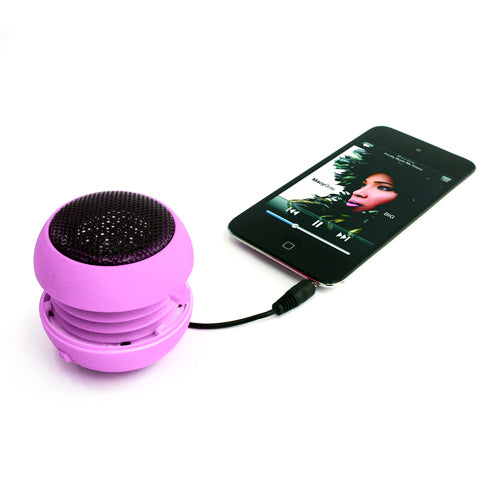Wired Speaker, Pink Rechargeable Multimedia Audio Portable - NWF84