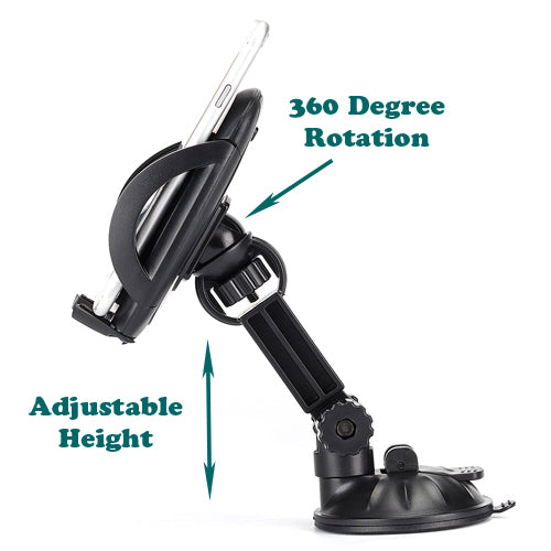 Car Mount, Rotating Cradle Holder Windshield Dash - NWD50