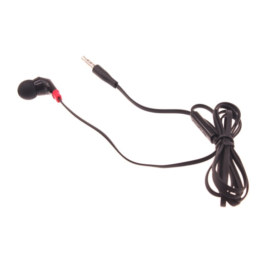 Mono Headset, Hands-free Single Headphone 3.5mm Wired Earbud Earphone w Mic - NWF47