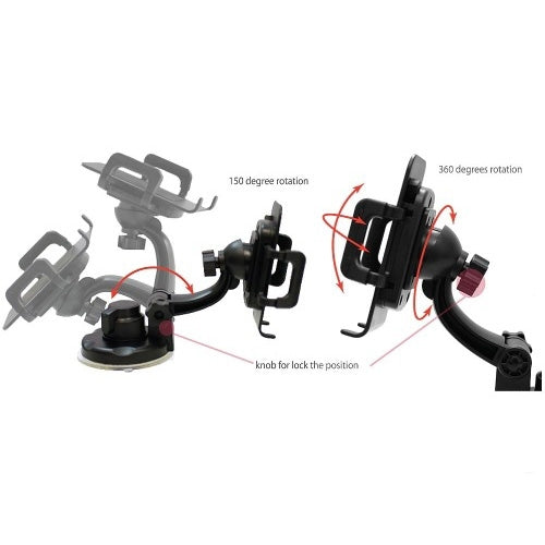 Car Mount, Swivel Cradle Glass Holder Windshield - NWC47