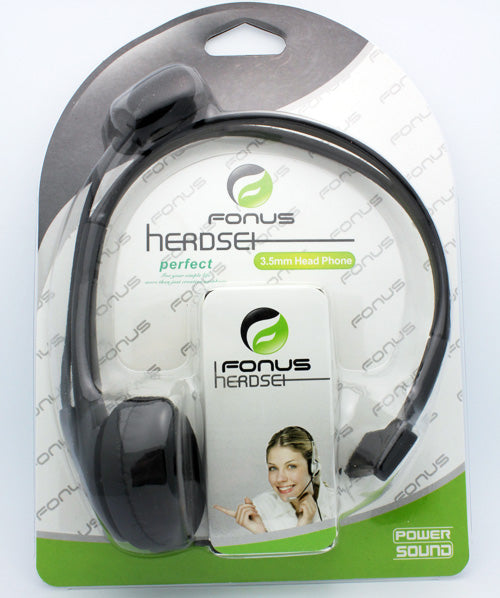Wired Mono Headphone, Hands-free Single Earbud 3.5mm Headset Earphone w Mic - NWM03