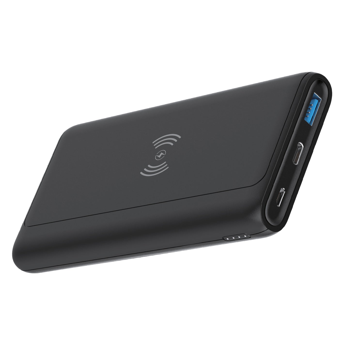 10000mAh Power Bank, 2-Port USB Slim Portable Charger Backup Battery Wireless Charging - NWC36