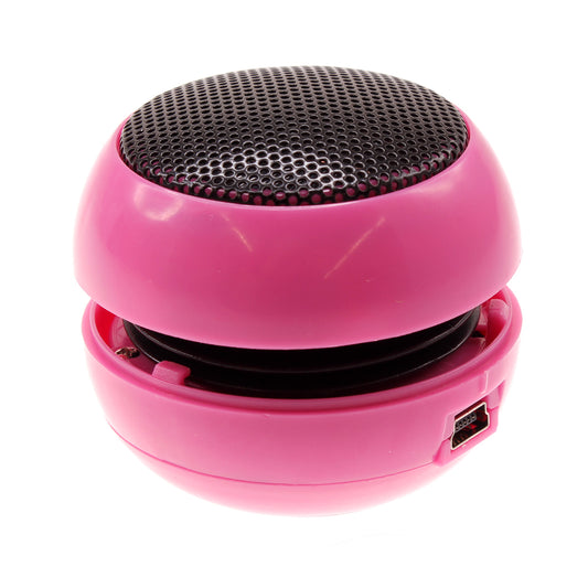 Wired Speaker, Pink Rechargeable Multimedia Audio Portable - NWF84 348-1