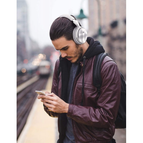 Wireless Headphones, Hands-free Active Noise Cancelling w Mic Headset Foldable - NWA74