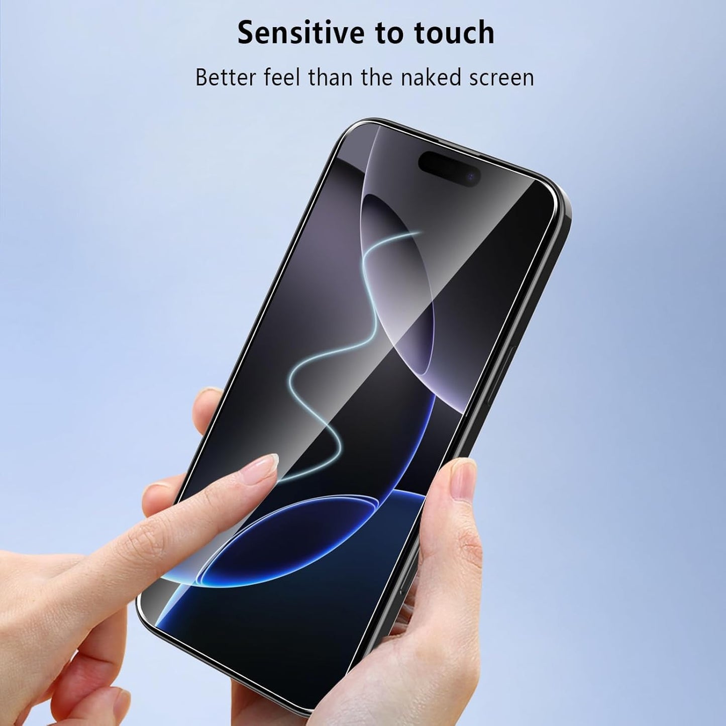 2 Pack Screen Protector,  9H Hardness (Fingerprint Unlock) Full Cover HD Clear Matte Tempered Glass  - NW2SP04 2150-5