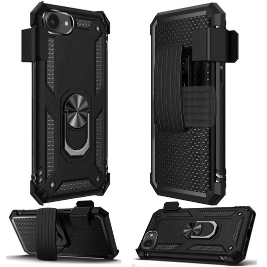 Case Belt Clip,  Armor Kickstand Cover Swivel Metal Ring Holster  - NWF16 2205-1