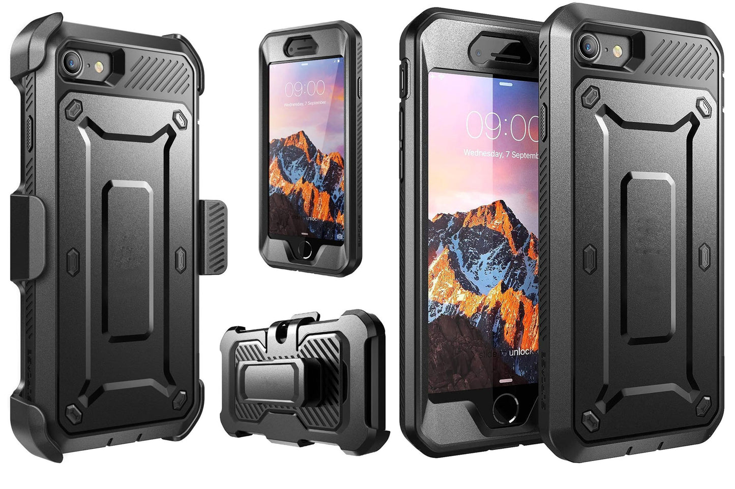 Case Belt Clip,  Cover Slim Fit Hybrid Built-in Screen Protector Swivel Holster  - NWN33 124-8