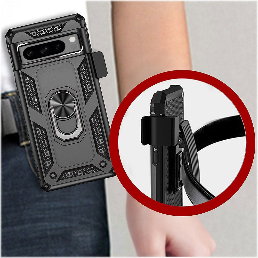  Case Belt Clip ,  Armor Kickstand  Cover   Swivel Metal Ring  Holster  - NWF78 2026-5