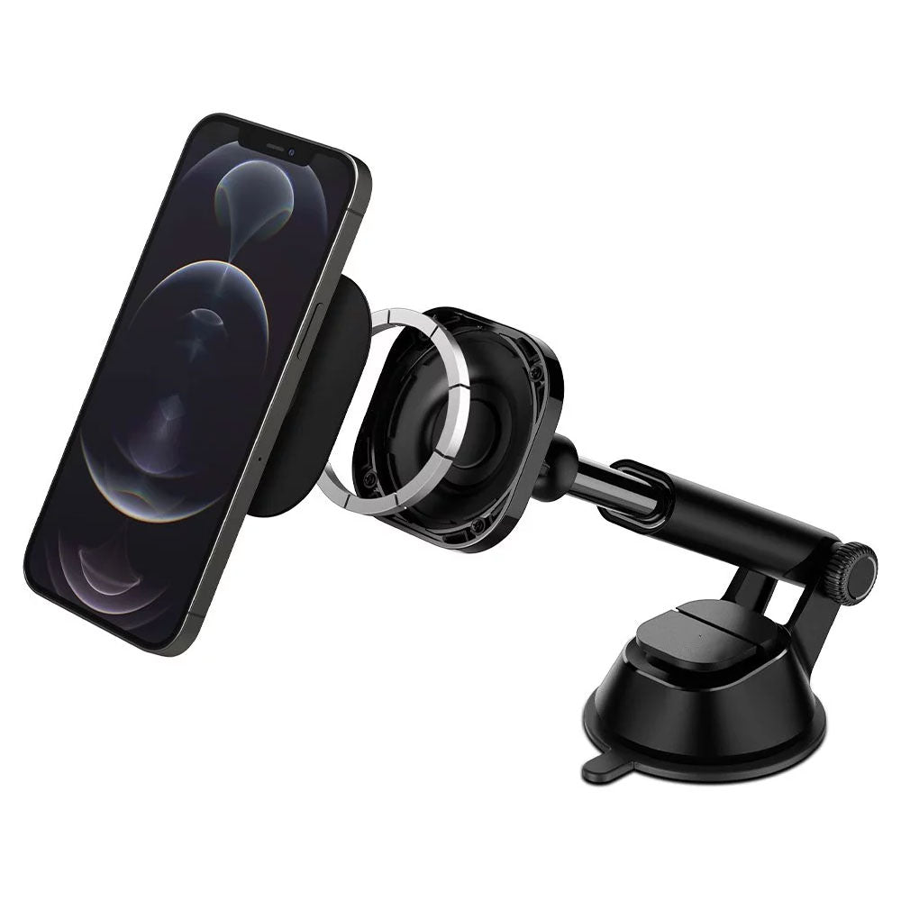 Magnetic Car Mount,  Strong Grip  MagSafe Compatible Telescopic For Dash Windshield Phone Holder  - NWY43 2187-5