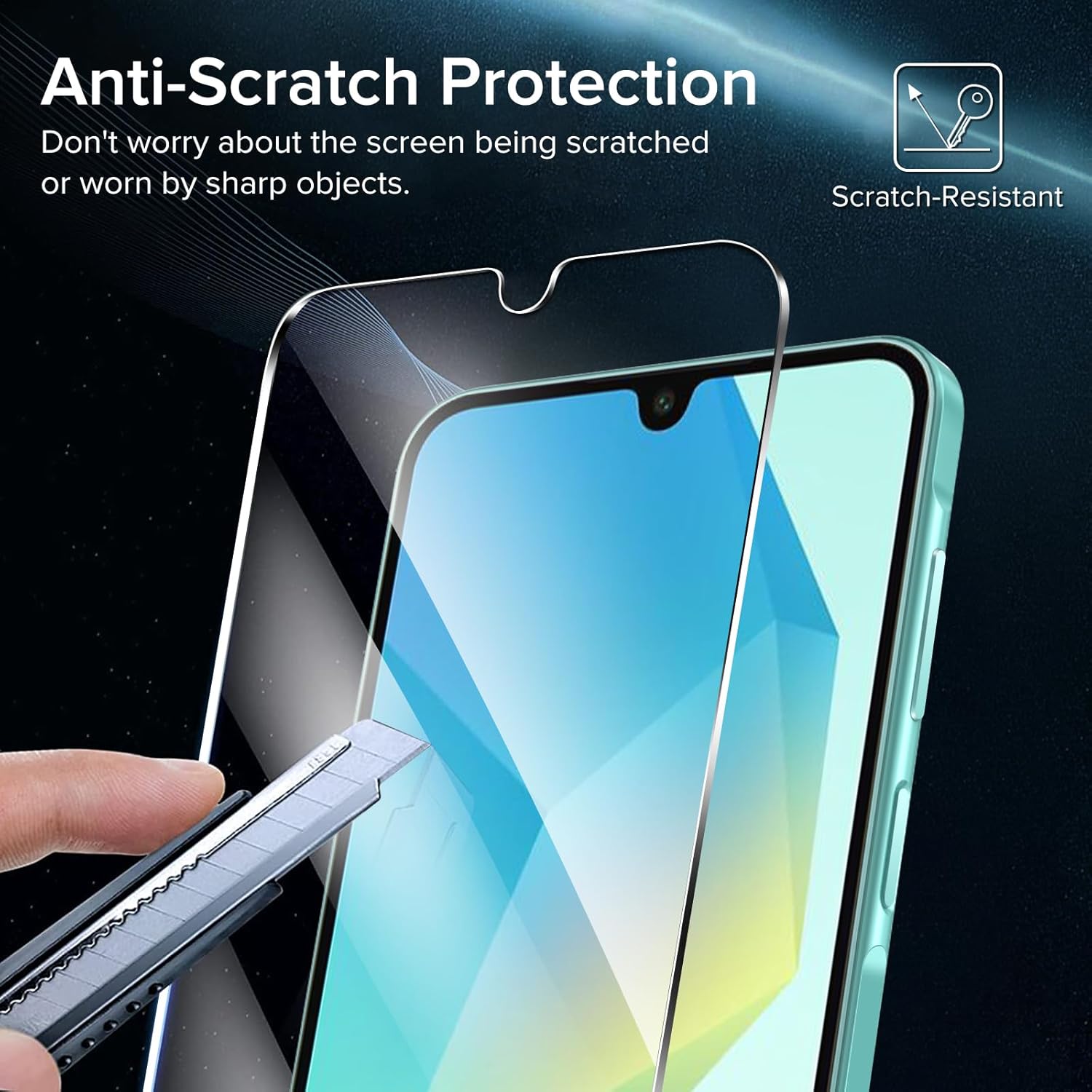 2 Pack Screen Protector,  9H Hardness (Fingerprint Unlock) Full Cover HD Clear Tempered Glass  - NW2SP19 2168-3