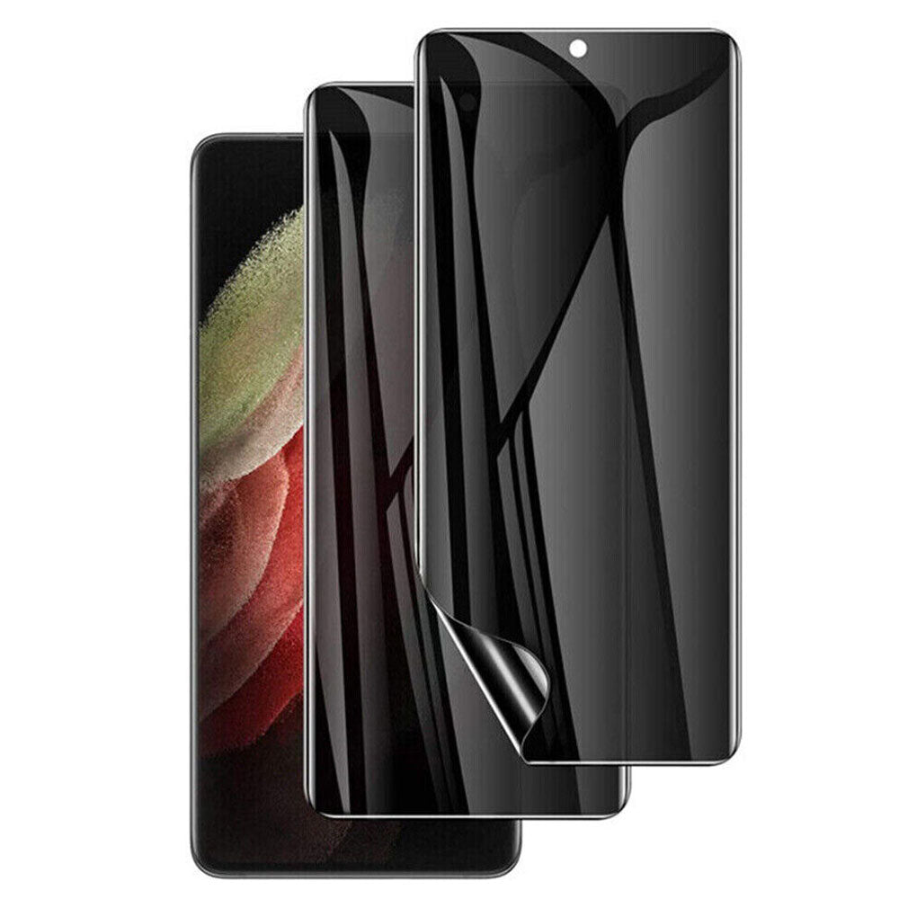 2 Pack Privacy Screen Protector,  3D Edge Anti-Peep Anti-Spy  Fingerprint Works   TPU Film   - NW2V42 2064-1