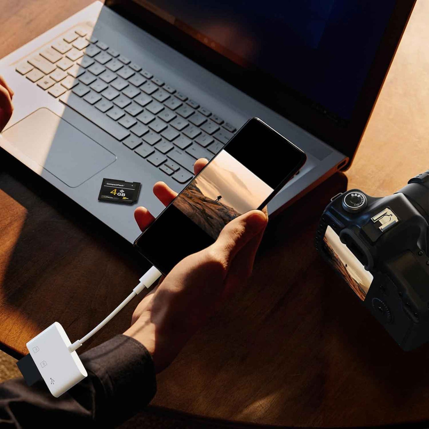 3-in-1 USB-C Adapter,  TYPE-C  MicroSD Slot Card Reader  - NWP21 2254-5