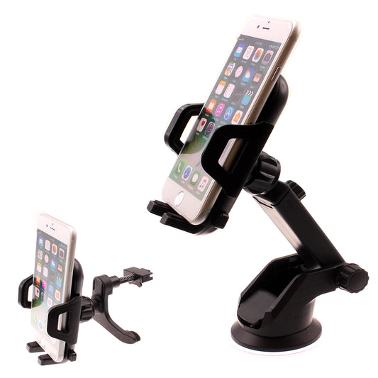Car Mount, Suction Glass Cradle Phone Holder Air Vent Windshield - NWD38 1999-1