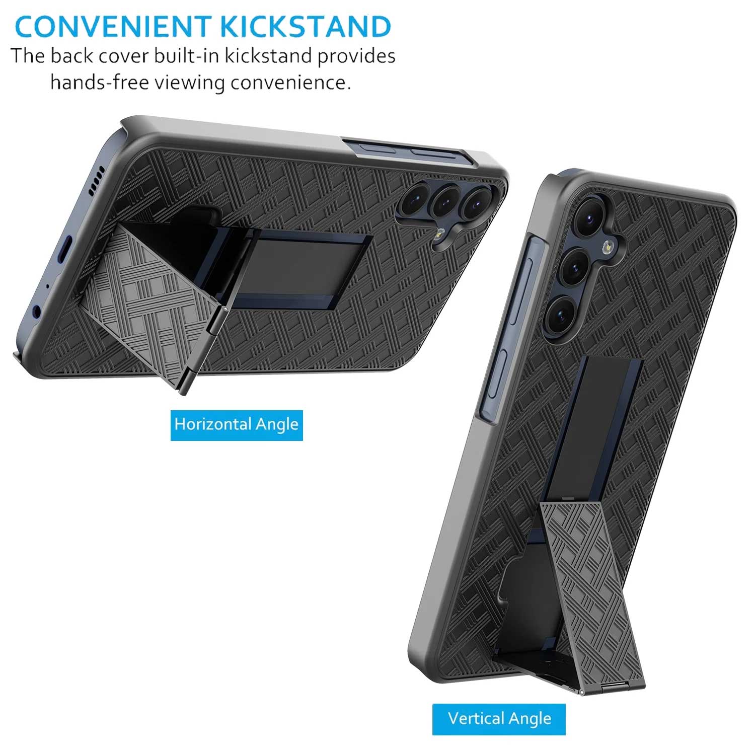 Case with Belt Clip,  Drop-Proof Armor w Kickstand Cover Swivel Holster Combo  - NWJ39 2201-3