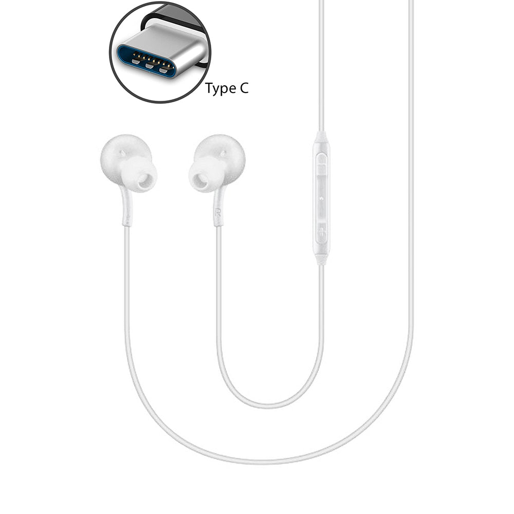 TYPE-C Earphones,  Handsfree  Headset  w Mic   USB-C Earbuds  Headphones  - NWXG60 2085-2
