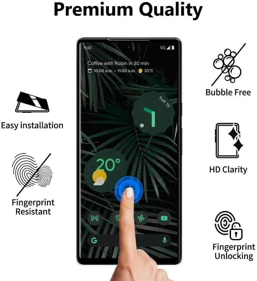 2 Pack Matte Screen Protector,  Case Friendly Fingerprint Works Anti-Fingerprint Anti-Glare TPU Film  - NW2SP09 2155-2