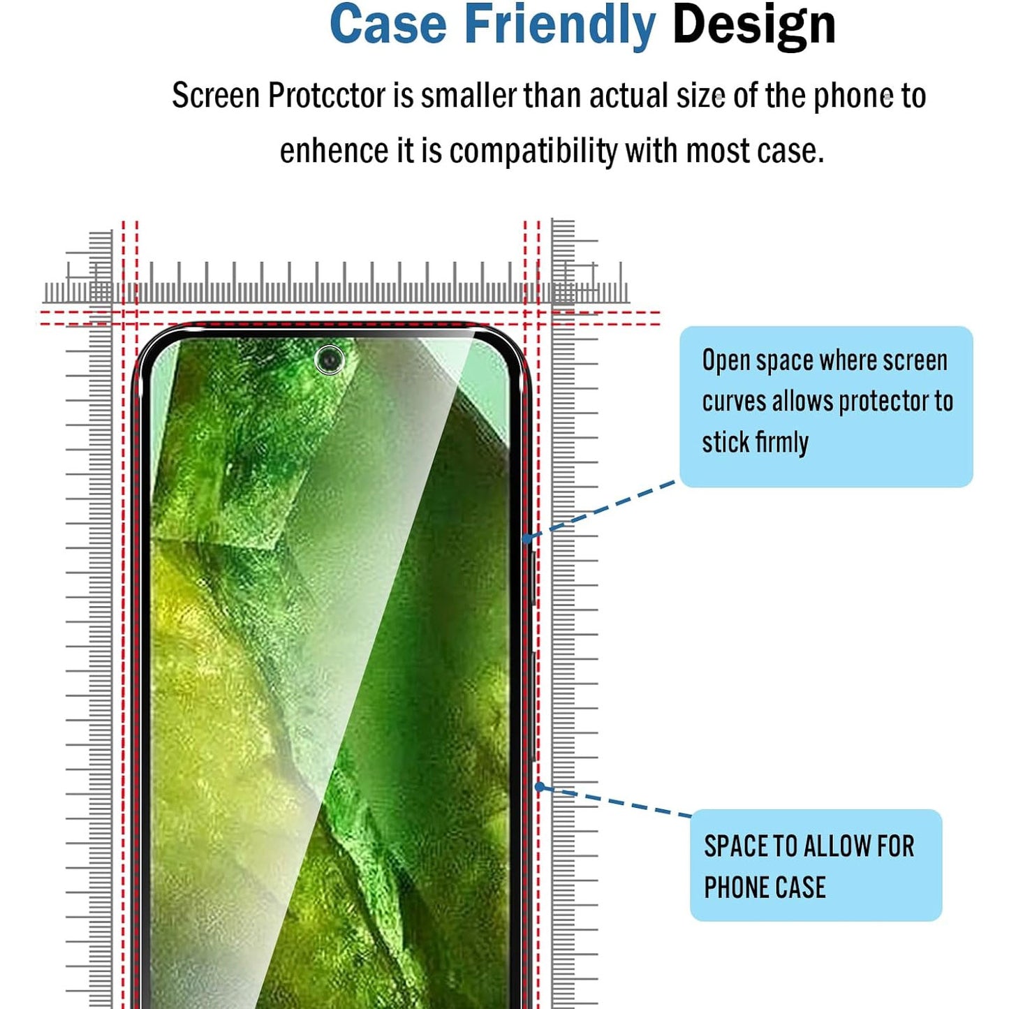  2 Pack Screen Protector ,  9H Hardness (Fingerprint Unlock) Full Cover HD Clear Tempered Glass  - NW2SP23 2192-4