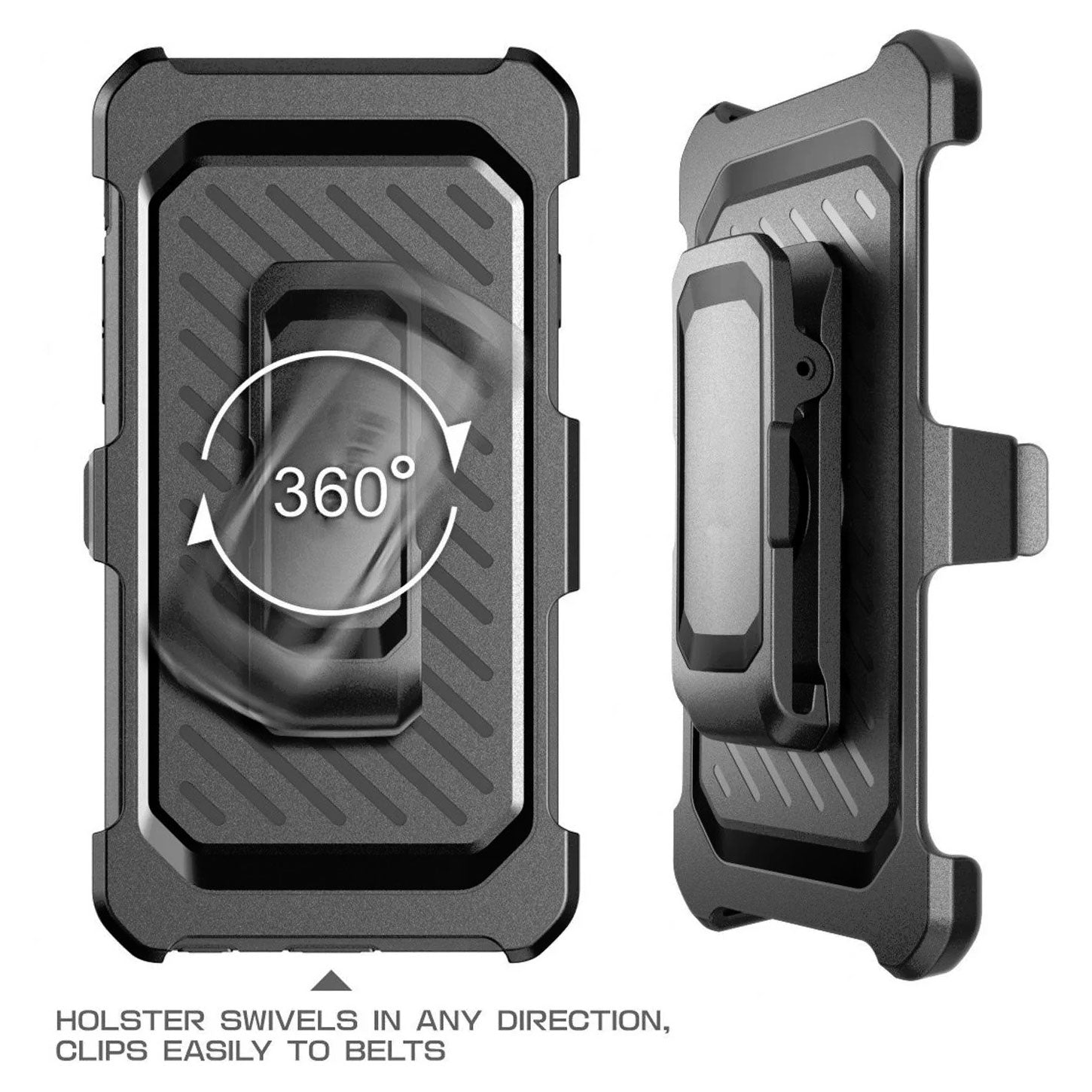 Case Belt Clip,  Cover Slim Fit Hybrid Built-in Screen Protector Swivel Holster  - NWN33 124-7