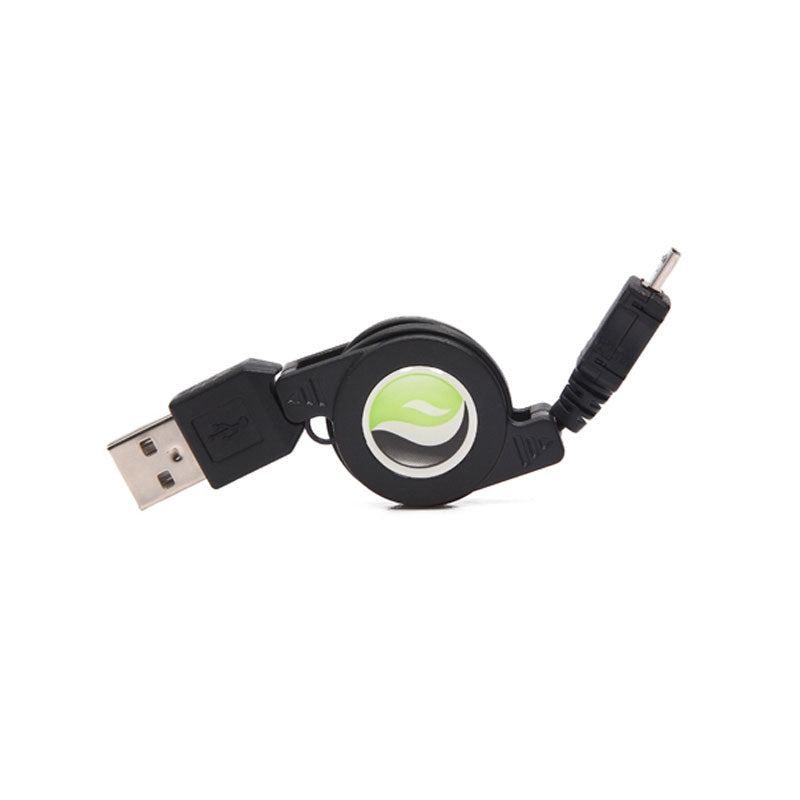 Retractable Cable with USB-C Adapter,  Black Sync Fast Charger Cord Power Wire  - NWC92+USB-C 2132-5