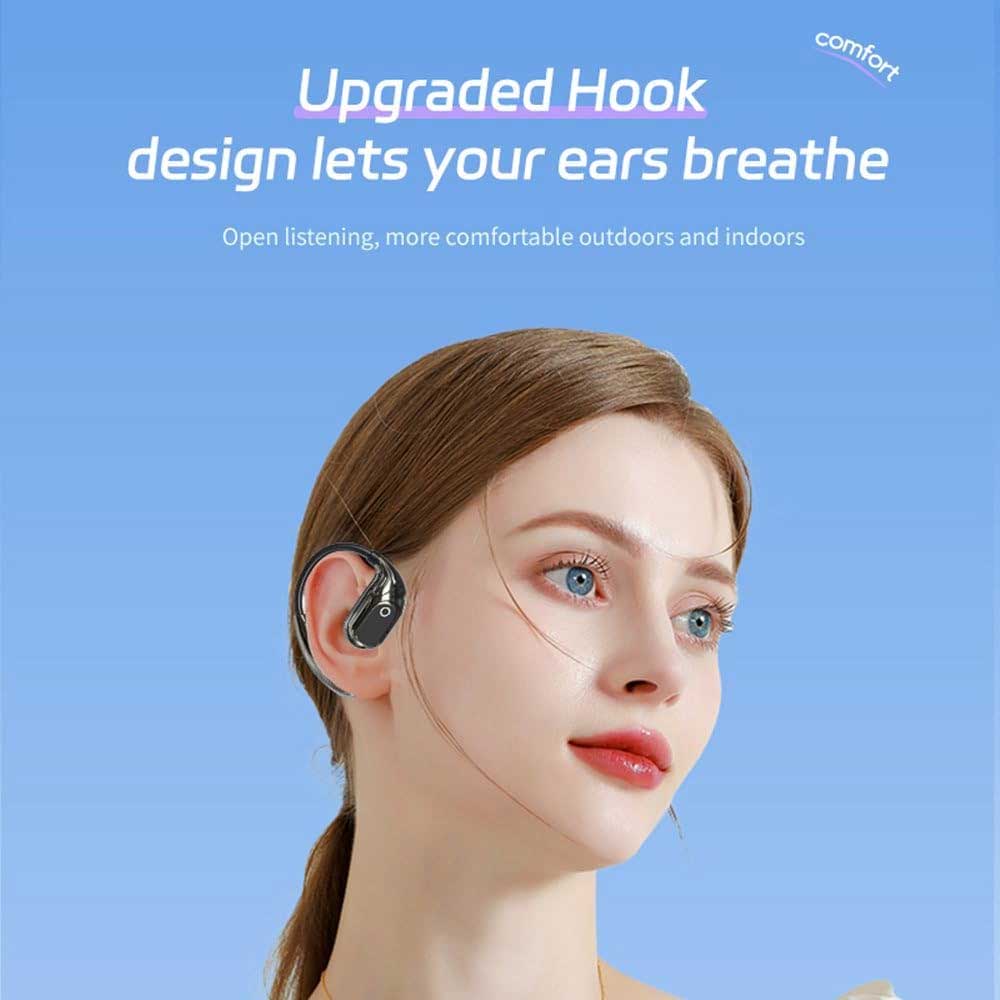 Wireless Ear-hook OWS Earphones ,  Hands-free Mic  Charging Case True Stereo Over the Ear Headphones  Bluetooth Earbuds  - NWG30 2242-3