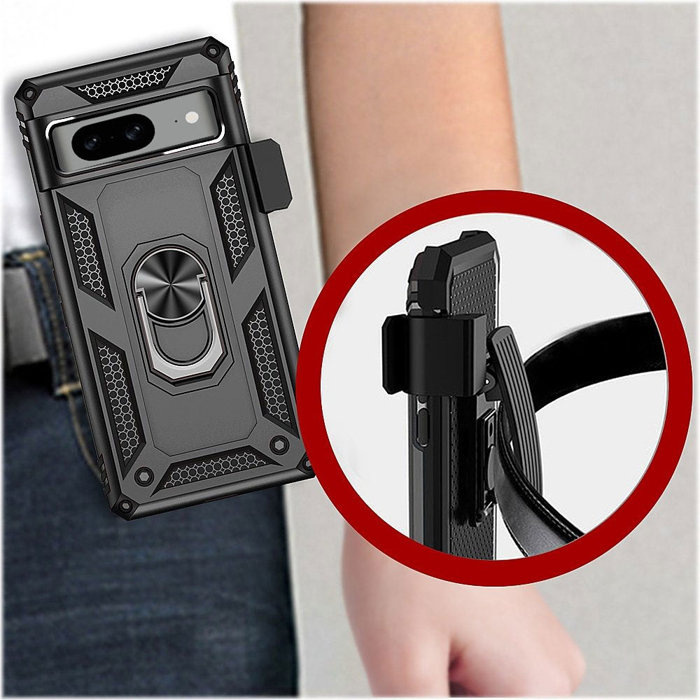 Case Belt Clip,  Armor Kickstand Cover  Swivel Metal Ring  Holster  - NWF69 2025-5