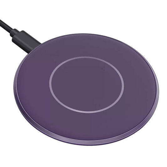 Purple 15W Wireless Charger , Quick Charge Slim Charging Pad Fast Charge - NWY88