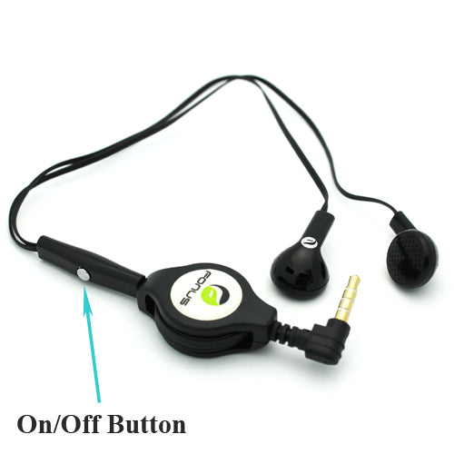 Retractable Earphones, Earbuds Handsfree Headset Hands-free Headphones - NWB63