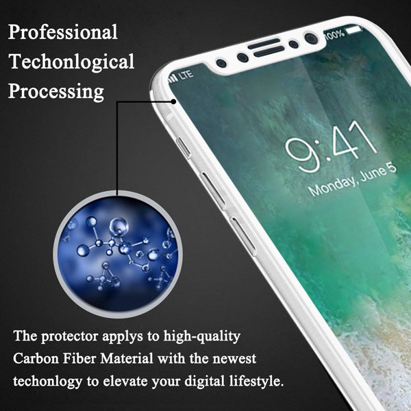 Screen Protector, Bubble Free Full Cover Curved Edge 5D Touch Tempered Glass - NWS24