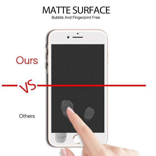 Screen Protector, Full Cover 3D Curved Edge White Matte Ceramics - NWF64