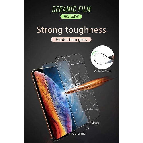 Screen Protector, Full Cover 3D Curved Edge White Matte Ceramics - NWF64