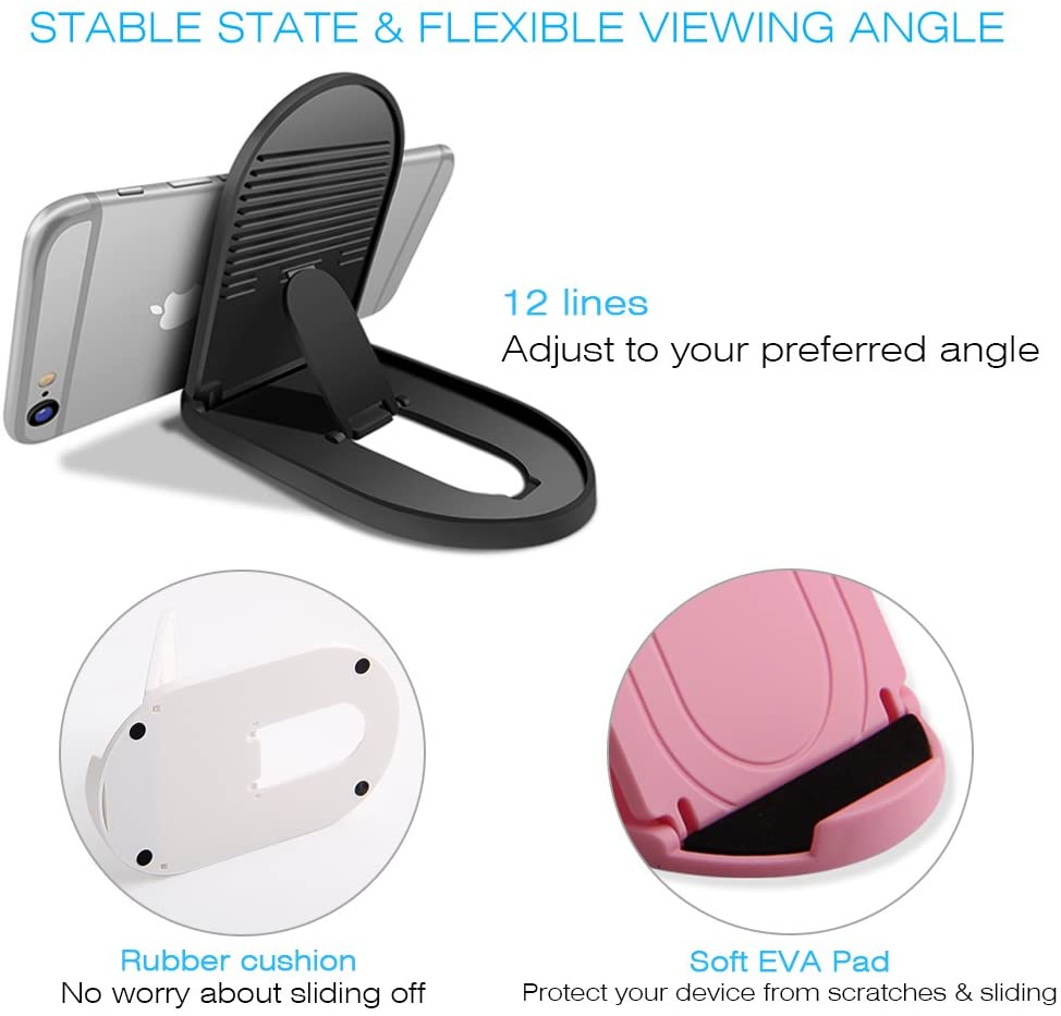 Fold-up Stand, Cradle Desktop Travel Holder Pink - NWZ16