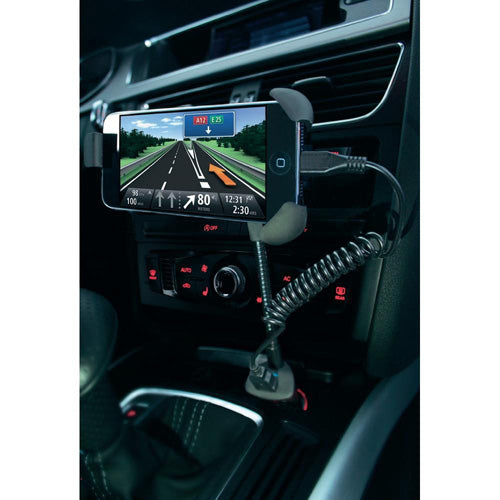 Car Mount, Cradle USB Port DC Socket Holder Charger - NWC98