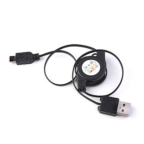 USB Cable, Cord Power Charger Mini-USB Retractable - NWS42