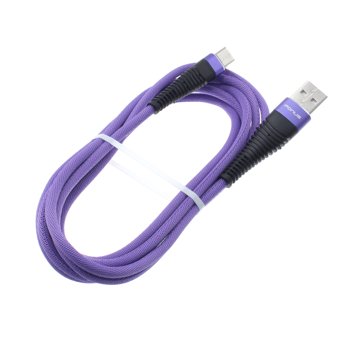 6ft USB Cable, Wire Power Charger Cord Type-C Purple - NWR91