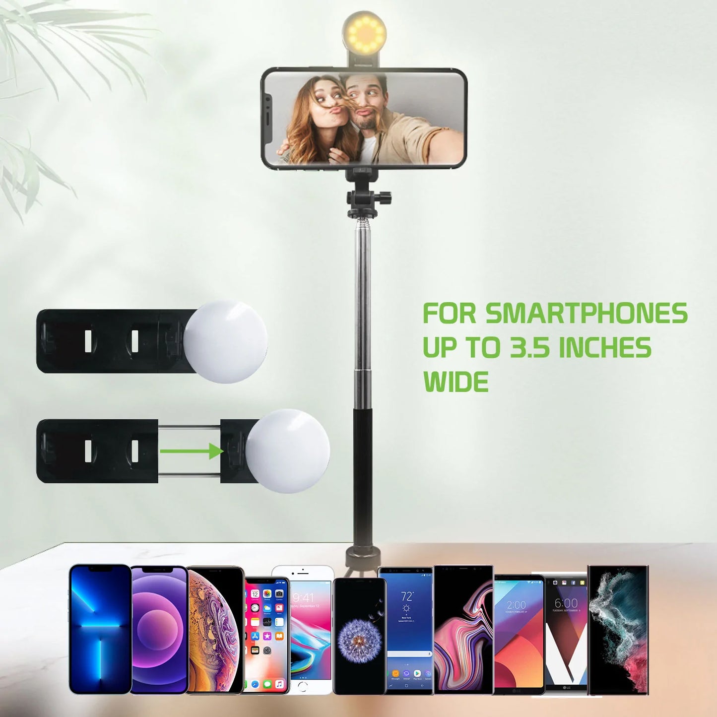 Selfie Stick, Self-Portrait Stand Remote Shutter Built-in Tripod Wireless - NWZ98