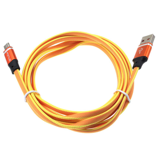 6ft USB Cable, Wire Power Charger Cord MicroUSB Orange - NWE01